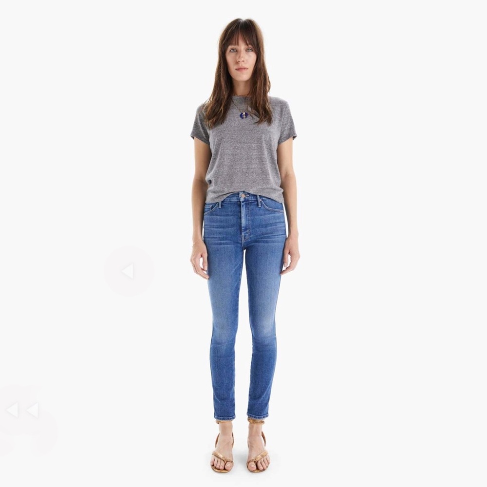 MOTHER Denim The High Waisted Double Looker Hover Denim Jeans - First Mate, 29”